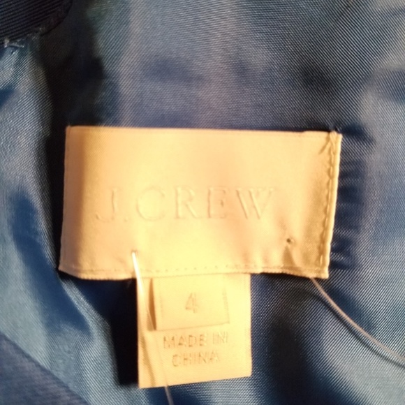 J. Crew Kami Dress in Blue Classic Faille - Picture 4 of 5